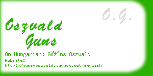 oszvald guns business card